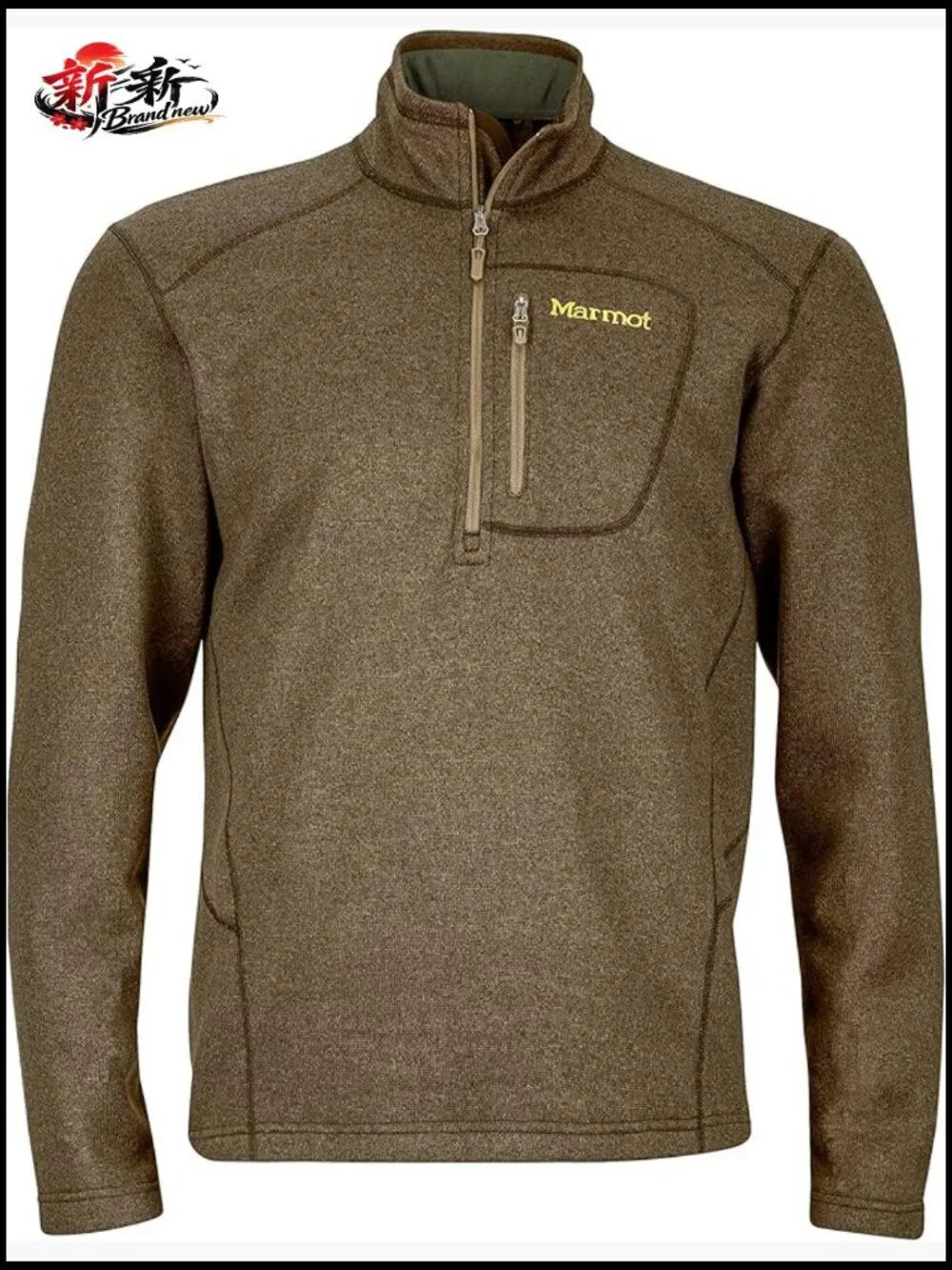 Men's Drop Line 1/2 Zip Pullover Sweater Fleece Jacket Lightweight